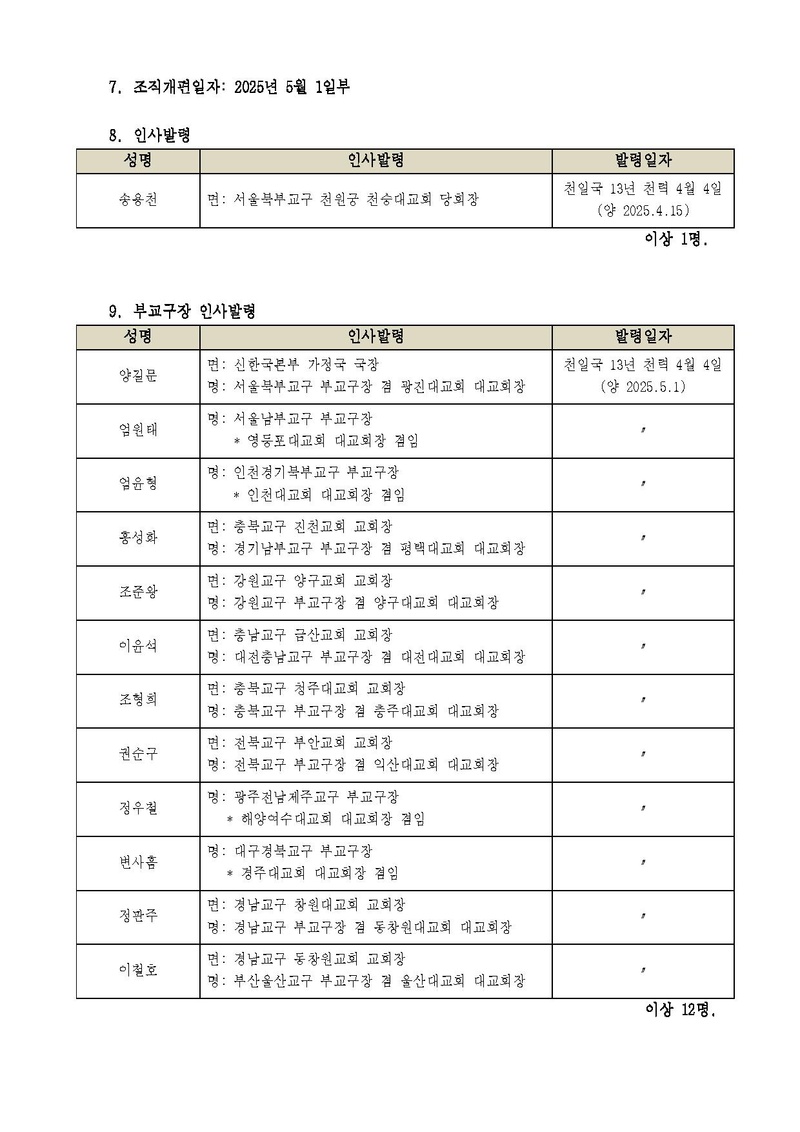 세가한본 제2025-101호(총무-39) 5월 인사발령_3 v10.pdf 3쪽