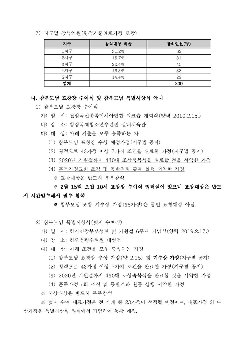 [공문]천일국 신종족메시아연합 워크숍 및 천일국 신종족메시아연합 창립대회 참석 안내.pdf 2쪽