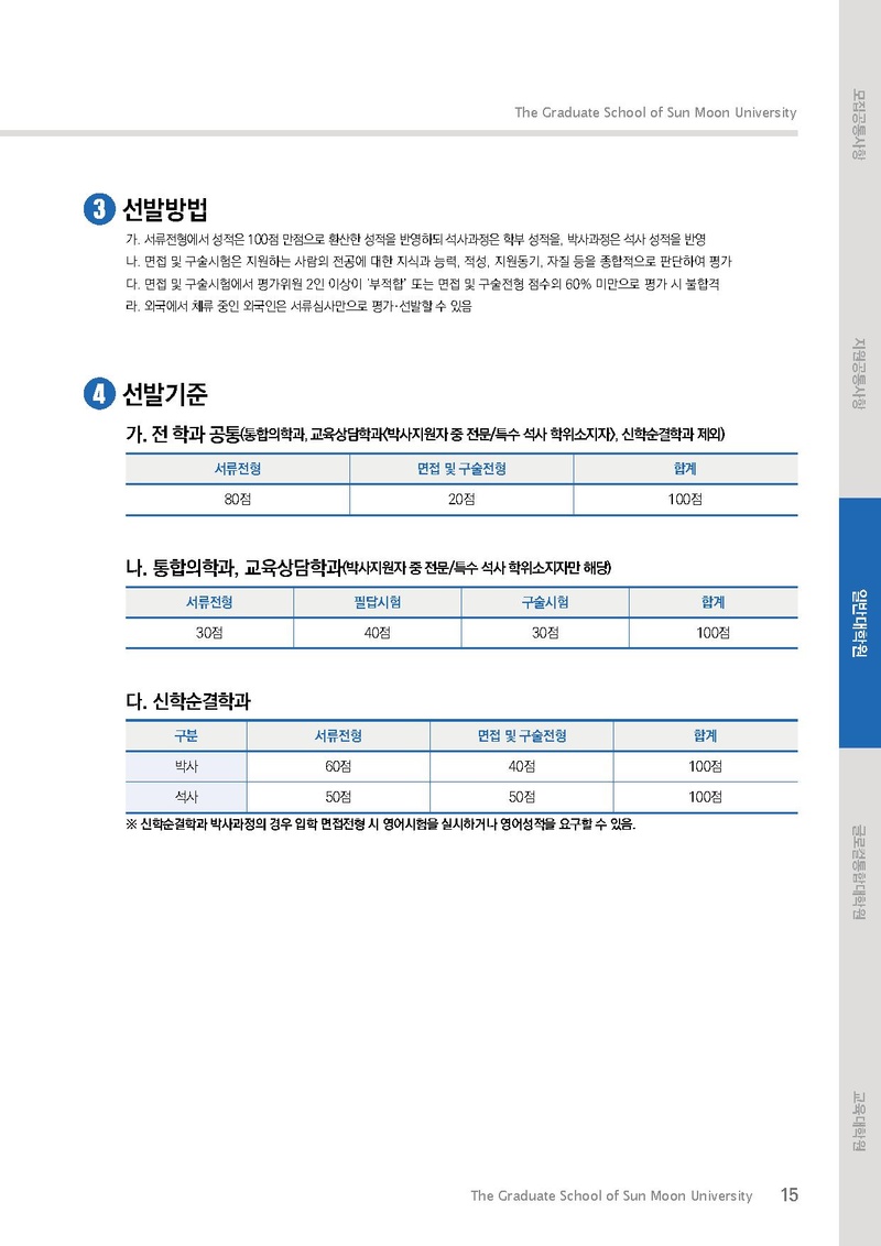 2021학년도 전기 선문대학교 대학원 신입생 및 편입생 모집요강.pdf 15쪽