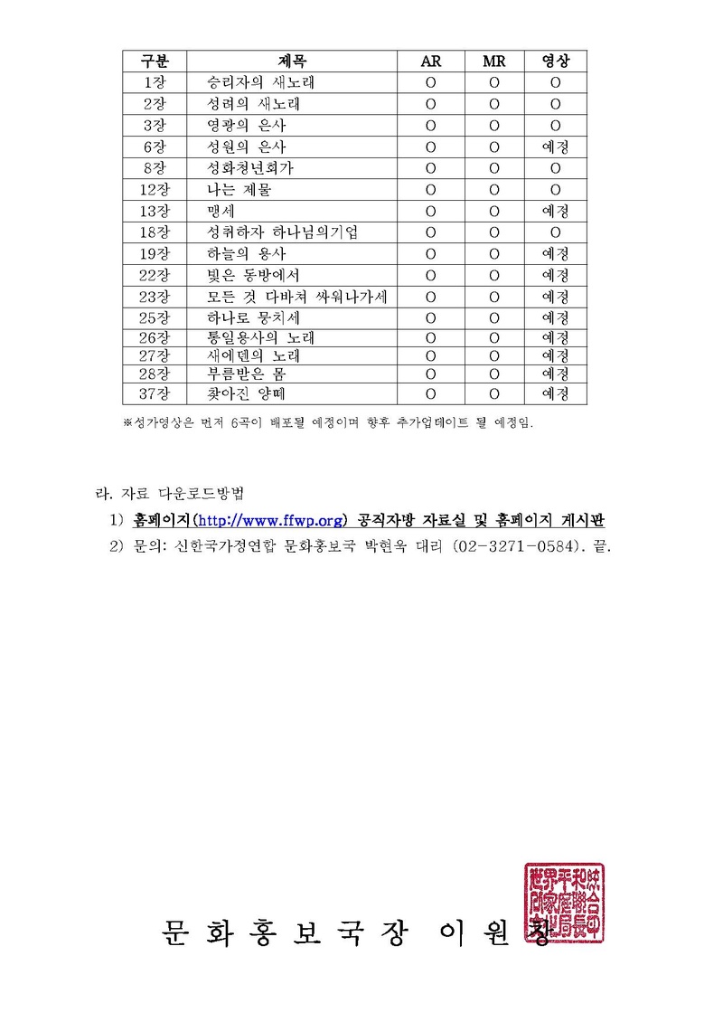 [문홍 19-2] 가정연합 성가 음원 및 영상 제작.pdf 2쪽