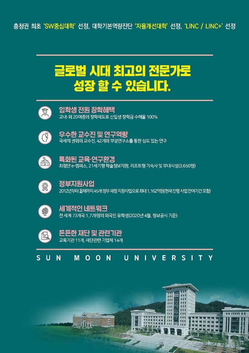 2021학년도 전기 선문대학교 대학원 신입생 및 편입생 모집요강(연장).pdf 2쪽