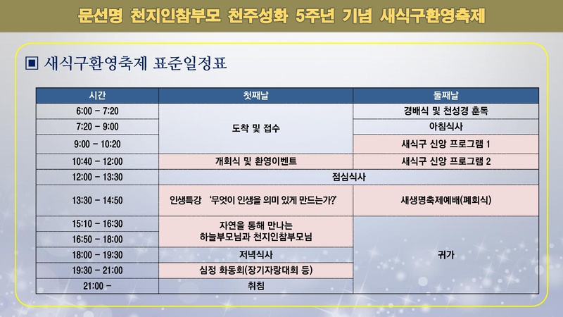 문선명 천지인참부모 천주성화 5주년 기념 새식구환영축제 기획안.pdf 3쪽
